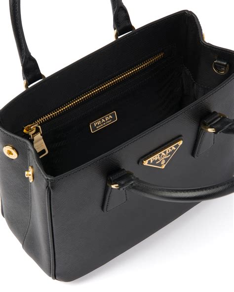 prada leather bag.